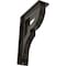 Ekena Millwork Bradford Wrought Iron Bracket, (Triple center brace), Antiqued Warm Silver 2"W x 5 1/2"D x 8"H BKTM02X05X08TBRAWS - alternate 1